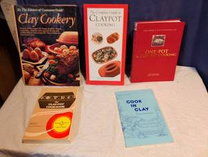 lot 309 image: Clay Pot Cooking Cookbook Collection - Set of 5