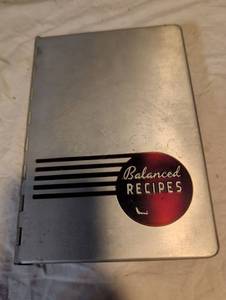 lot 310 image: Balanced Recipes Metal Cover Ring Binder Cookbook
