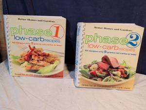 lot 311 image: Better Homes and Gardens Phase 1 & Phase 2 Low-Carb Recipes Cookbooks Set