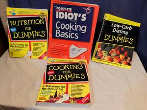 lot 315 image: Cooking & Nutrition Book Lot - For Dummies & Complete Idiots Guide Series