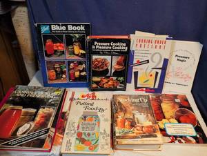 lot 317 image: Home Canning, Preserving & Pressure Cooking Book Collection