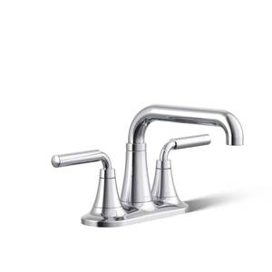 lot 15674 image: Tone 4 in. Centerset Double Handle 1.0 GPM Bathroom Faucet in Polished Chrome