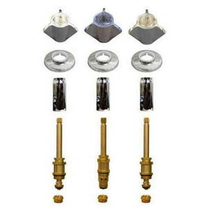 lot 15681 image: Lincoln Products 111875 3-Handle Valve Rebuild Kit for Sayco Space Age Faucets in Polished Chrome