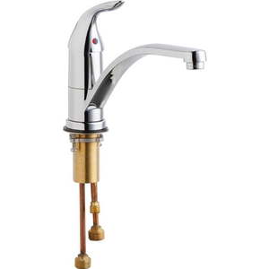 lot 15701 image: Chicago Faucets LFA 1.5 1-Handle H & C CCY Mix Sink Faucet