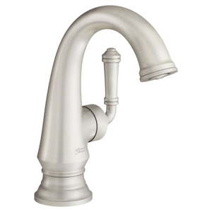 lot 15754 image: American Standard Delancey Single Control Bathroom Faucet with Brass Pop-up Drain 1.2 GPM in Brushed Nickel