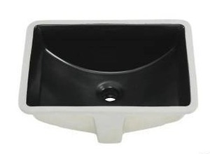 lot 15759 image: Swiss Madison Voltaire 24 Inch Rectangular Ceramic Undermount Bathroom Sink with Overflow