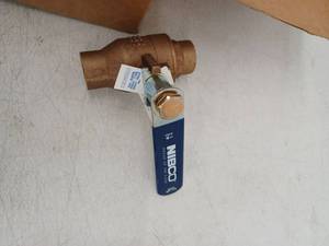 lot 15806 image: Nibco S-585-70-66-EL 1 14 Solder Bronze Ball Valve, 5 Count