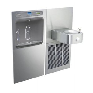 lot 67833 image: Elkay Lzws-Ss8k Ezh2o 8Gph Wall Mount Swirlflo Drinking Fountain, Comes In 6 Boxes- Retail $ 7,254