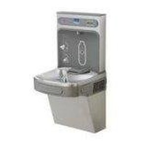 lot 67843 image: Elkay EZ H2O Drinking Fountain EZS8WSS Lustrous SatinStainless Steel, (Comes In 2 Boxes)