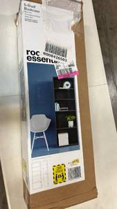 lot 2013 image: Room Essentials 5-Shelf Bookcase Black Finish