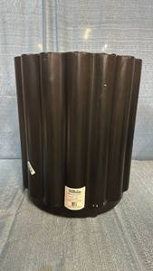 lot 2021 image: Room Essentials Black Sculpted Round End Table