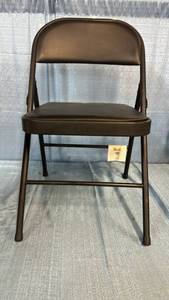 lot 2038 image: PDG Vinyl Padded Metal Folding Chair