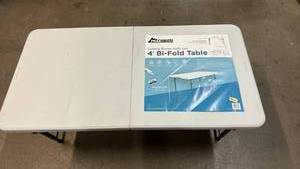 lot 2043 image: Peak Form 4-Foot Bi-Fold Multi-Use Table