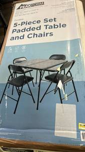 lot 2047 image: PEAKFORM 5-Piece Folding Table and Chair Set