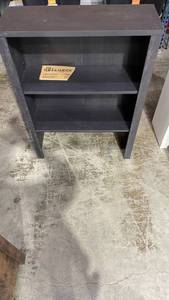 lot 3005 image: Sauder Library Hutch Dark Wood Finish