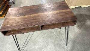 lot 3011 image: Hairpin Writing Desk with Storage Compartment