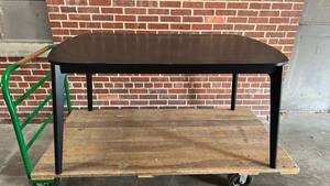 lot 8001 image: Threshold Astrid Mid-Century Black Extension (60-72) Dining Table