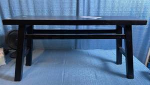 lot 8025 image: Thatcher Wood Bench in Black Color