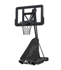 lot 117 image: Adjustable 4.4-10ft Basketball Hoop, w Shatterproof Backboard, Ball Return - Retail $300