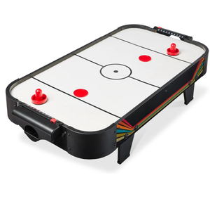 lot 119 image: Tabletop Air Hockey Arcade Game Table w 2 Pucks, 2 Strikers - 40in - Retail $70