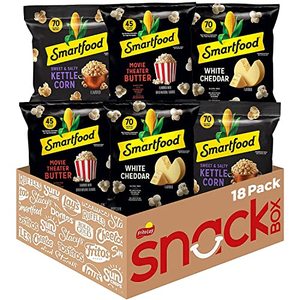 lot 6157 image: Smartfood Popcorn, Variety Pack 0.5oz Bags, (18 Pack) BB August 2025