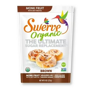 lot 6173 image: Swerve Organic Monk Fruit Brown Sugar Replacement Sweetener, 8 Ounce. BB April 2026