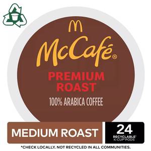 lot 6225 image: Lot of 6 - McCafe Premium Roast Coffee, Keurig  K-Cup  Pods, Medium Roast, 24 Count. BB February 2025. 144 Total 