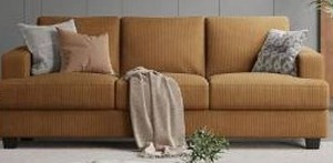 lot 1 image: COPIAE 89 Inch Sofa with Extra Deep Seats Oversize, 3 Seater Sofa
