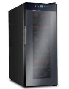 lot 4 image: Ivation 10-in W 12 -Bottles Black Freestanding Indoor Wine Cooler