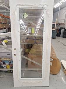 lot 29 image: Full Lite Steel Entry Door, Approximately 36x79.5
