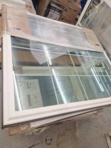 lot 32 image: Vinyl Window Approximately 57.5 x 64, White