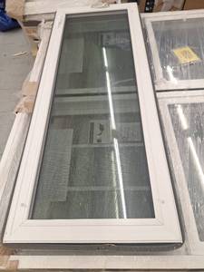 lot 36 image: Vinyl Window, Approximately 61.5 x 23 34, White