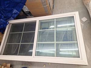 lot 47 image: Double Hung Vinyl Window 35 34 x 62 34, White