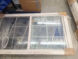 lot 48 image: Double Hung Vinyl Window 35 34 x 62 34, White