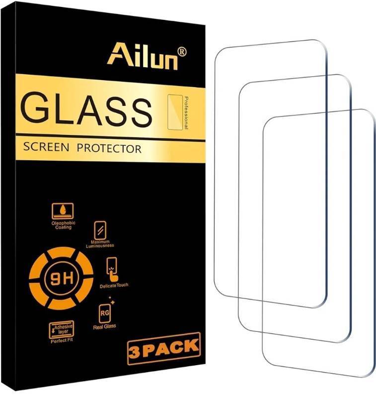 lot 46312 image: Screen Protector for iPhone 16 PlusiPhone 15 PlusiPhone 15 Pro Max 6.7 Inch Display 3 Pack Tempered Glass, Dynamic Island Compatible, Case FriendlyNot for iPhone 16 Pro Max 6.9 Inch - Retail $6