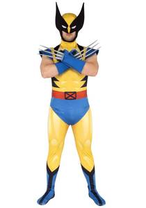 lot 46429 image: X-Men Wolverine Zentai Suit Mens Fancy Dress Costume  Marvel Fancy Dress Costumes - Retail $19