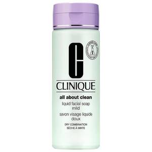 lot 46458 image: Clinique All About Clean Liquid Facial Soap - Mild - 6.7oz - Ulta Beauty Hypoallergenic, No Fragrance Added, Oil-Free, Contains Hyaluronic Acid