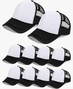 lot 46461 image: 10 Pcs Sublimation Blank Trucker Hats Bulk Mesh Baseball Cap Polyester Mesh Trucker Hat for Men and Women - Retail $27