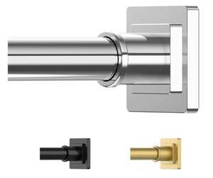 lot 46478 image: Stainless Silver Shower Curtain Rod 31-79 Inches Non-Slip Shower Rod Tension Mounted No Drill Shower Curtain Rods Spring Tension Rod Adjustable Tension Curtain Rod for Windows Bathroom - Retail $18