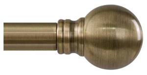lot 46488 image: Antique Bronze Curtain Rods for Windows 66 to 120 Inch 1 Diameter Adjustable Heavy Duty Brass Window Curtain Rod with Metal Finials for Living Room Bedroom Farmhouse Kitchen Outdoor - Retail $37