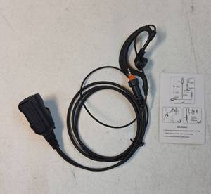 lot 46516 image: Walkie Talkie Ear Surveillance Headset Headphone with Mic Earphone - Retail $19