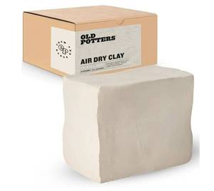 lot 46528 image: Old Potters Premium Air Dry Clay, White, 10 lbs, All Natural Modeling Clay. Ideal for Beginners and Advanced Sculptors. - Retail $30