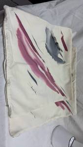 lot 72 image: Signed Abstract Art Throw Pillow Covers by Jhamila