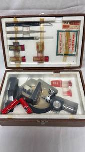 lot 76 image: Precision Made Microscope Set in Wooden Case
