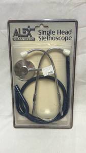 lot 98 image: Alex Diagnostic Single Head Stethoscope Blue