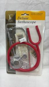 lot 131 image: JAC Healthcare Deluxe Stethoscope SP-900 Red