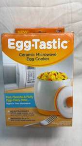 lot 144 image: Egg-Tastic Ceramic Microwave Egg Cooker