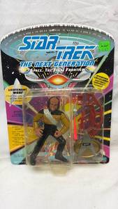 lot 197 image: Star Trek The Next Generation Lieutenant Worf Action Figure by Playmates