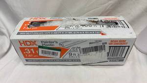 lot 201 image: HDX Painters Plastic Clear Drop Cloth 9 ft x 400 ft 0.31 Mil