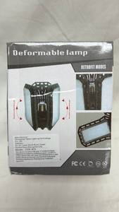 lot 204 image: Deformable LED Garage Light with Foldable Panels - Model CHX-A03